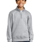 Front view of Youth Core Fleece 1/4-Zip Pullover Sweatshirt
