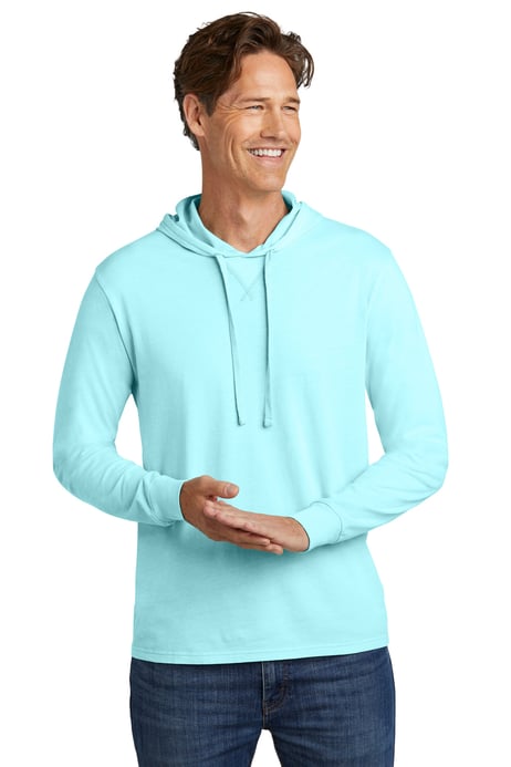 Front view of Unisex Mineral Dye Organic Cotton Hoodie Tee