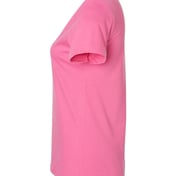 Side view of Softstyle® Women’s V-Neck T-Shirt