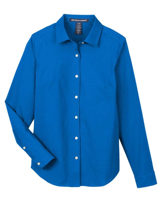 Front view of Women’s CrownLux Performance® Spencer Poplin Dress Shirt