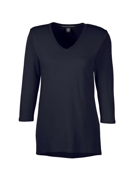 Front view of Women’s Perfect Fit™ Bracelet-Length V-Neck Top
