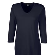 Front view of Women’s Perfect Fit™ Bracelet-Length V-Neck Top