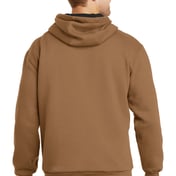 Back view of Heavyweight Full-Zip Hooded Sweatshirt With Thermal Lining
