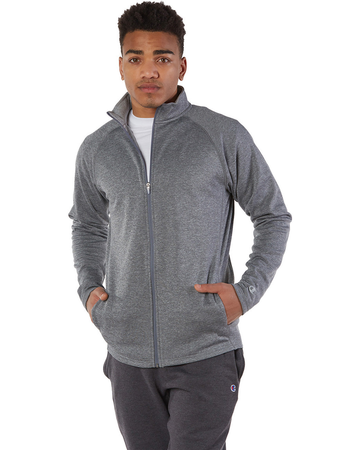 Front view of Adult Performance Fleece Full-Zip Jacket