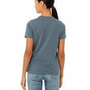 Back view of Ladies’ Relaxed Heather CVC Short-Sleeve T-Shirt