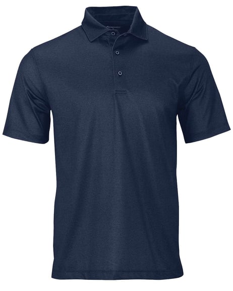 Front view of Derby Sublimated Heathered Polo