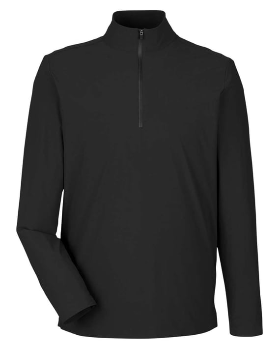 Front view of CrownLux Performance® Windsor Welded Quarter-Zip Pullover