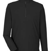 Front view of CrownLux Performance® Windsor Welded Quarter-Zip Pullover