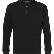 Front view of FitFlex French Terry Quarter-Zip Sweatshirt