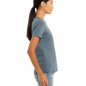 Side view of Ladies’ Relaxed Heather CVC Short-Sleeve T-Shirt