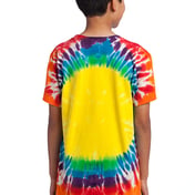 Back view of Youth Window Tie-Dye Tee