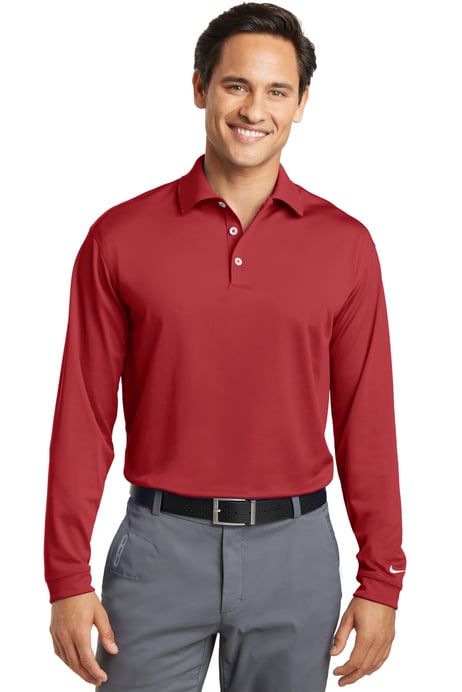 Front view of Tall Long Sleeve Dri-FIT Stretch Tech Polo