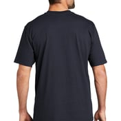 Back view of Short Sleeve Henley T-Shirt