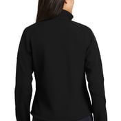 Back view of Ladies Textured Soft Shell Jacket