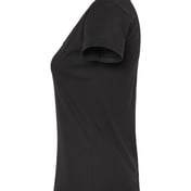 Side view of Women’s Fine Jersey V-Neck T-Shirt