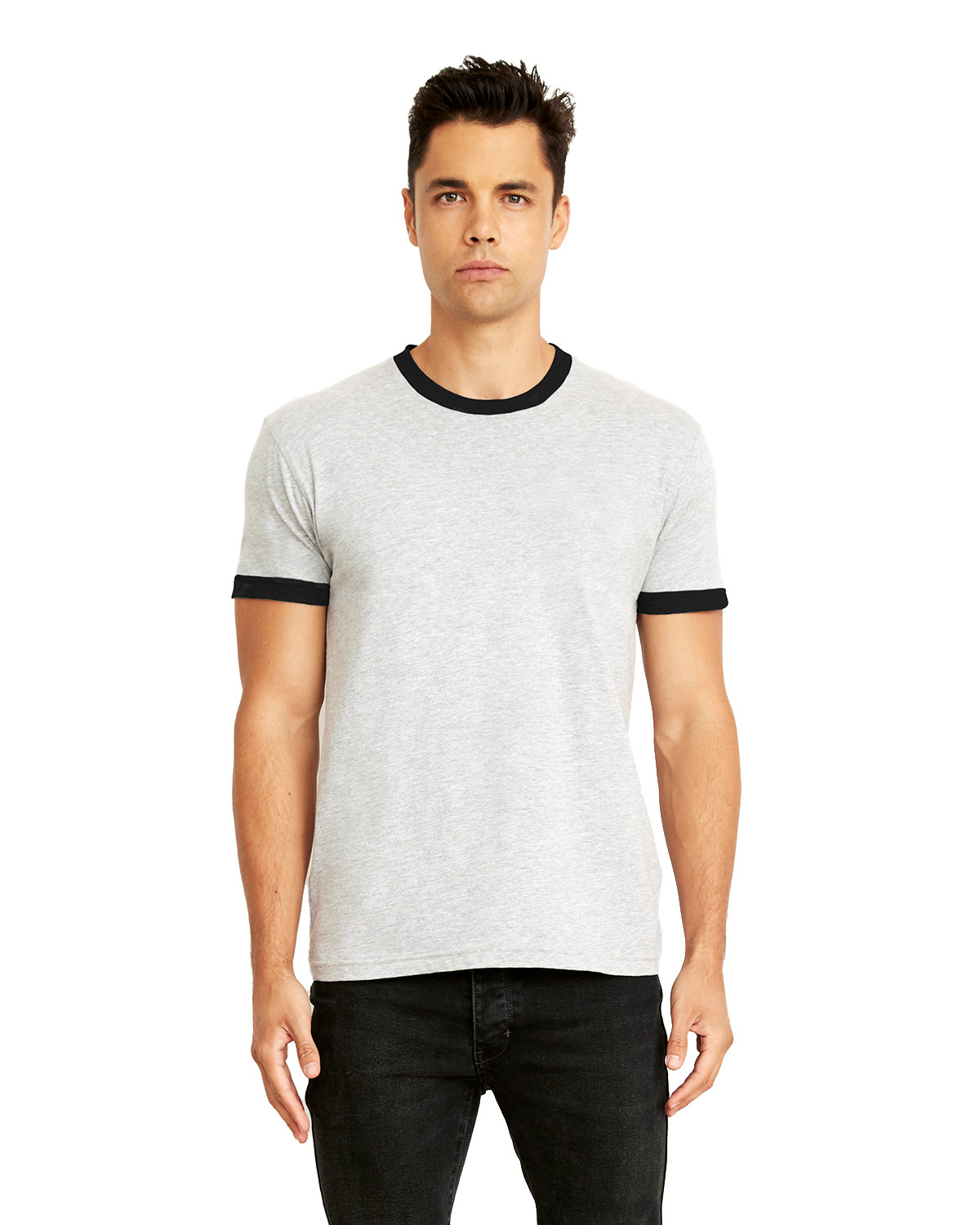 Front view of Unisex Ringer T-Shirt