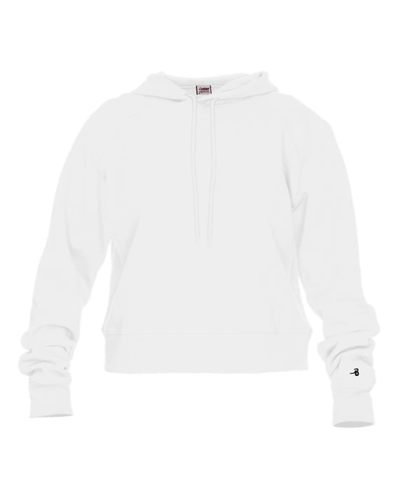 Front view of Women’s Crop Hooded Sweatshirt