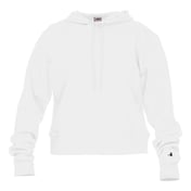 Front view of Women’s Crop Hooded Sweatshirt