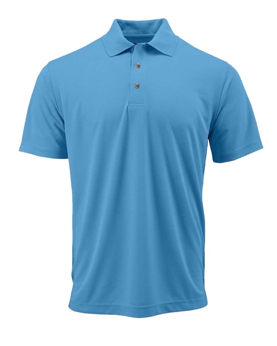 Front view of Youth Saratoga Performance Mini Mesh Polo