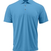 Front view of Youth Saratoga Performance Mini Mesh Polo