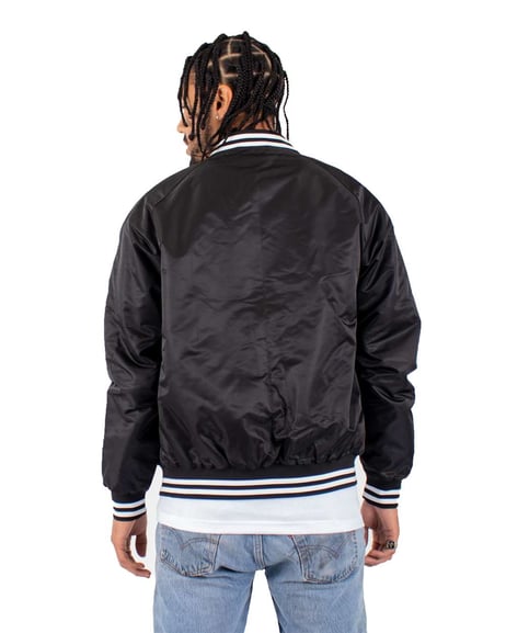 Back view of Varsity Bomber Jacket