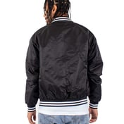 Back view of Varsity Bomber Jacket