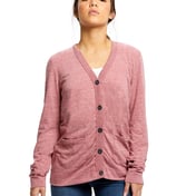 Front view of Ladies’ 4.9 Oz. Long-Sleeve Cardigan