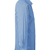 Side view of CrownLux Performance® Gingham Dress Shirt