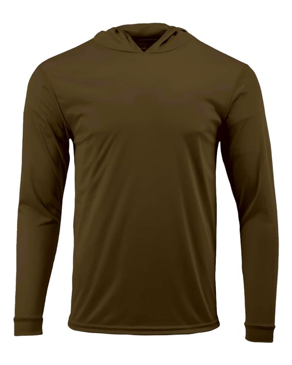 Front view of Bahama Performance Hooded Long Sleeve T-Shirt