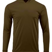 Front view of Bahama Performance Hooded Long Sleeve T-Shirt