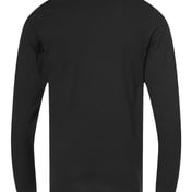 Back view of Premium Cotton Long Sleeve T-Shirt