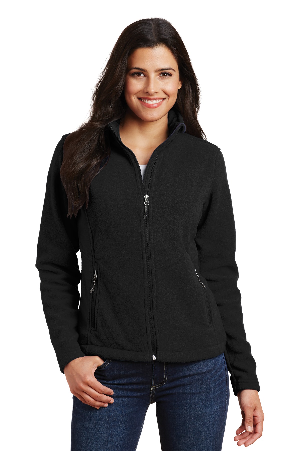 Front view of Ladies Value Fleece Jacket