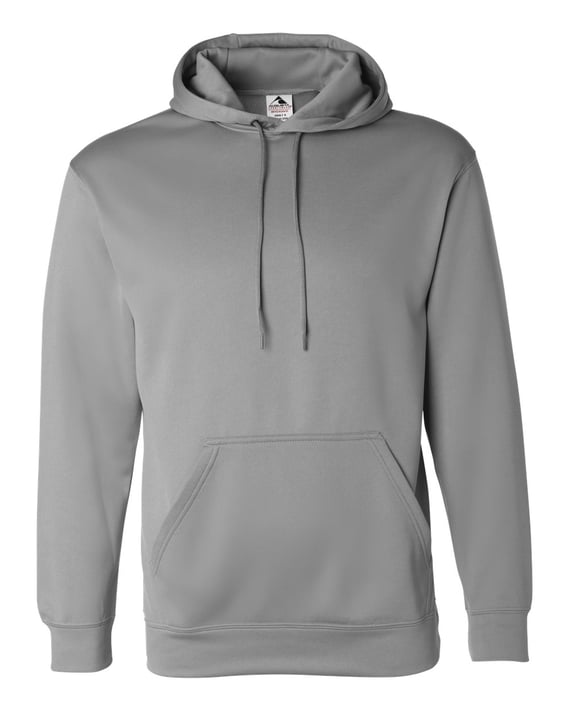Front view of Wicking Fleece Hooded Sweatshirt