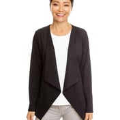 Front view of Women’s Perfect Fit™ Draped Open Blazer