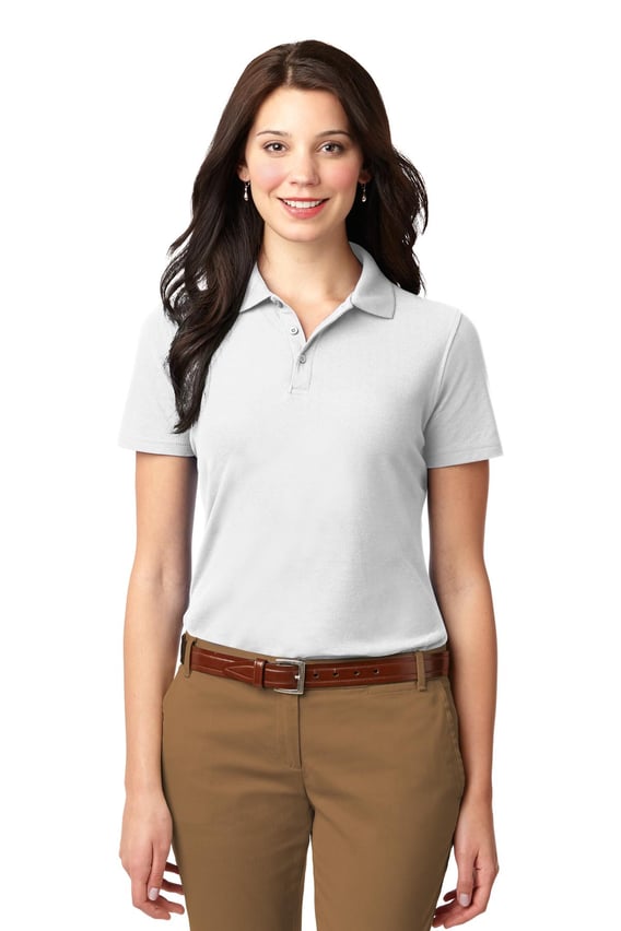Front view of Women’s Stain-Resistant Polo
