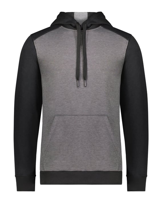Front view of Unisex Three-Season Fleece Hooded Pullover