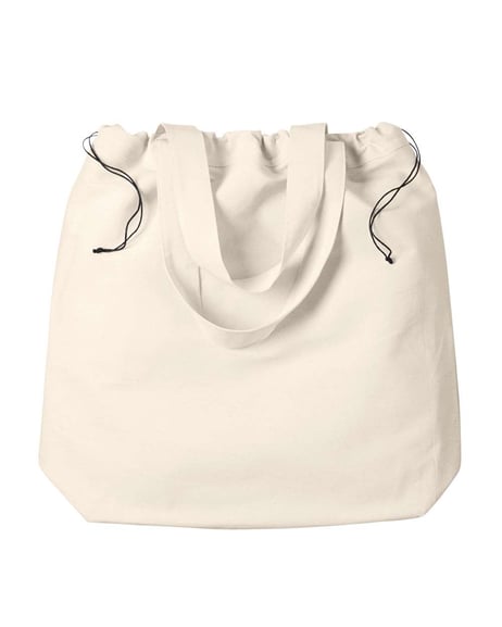 Front view of Drawstring Tote Bag