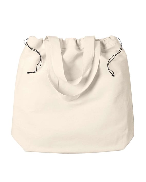 Front view of Drawstring Tote Bag