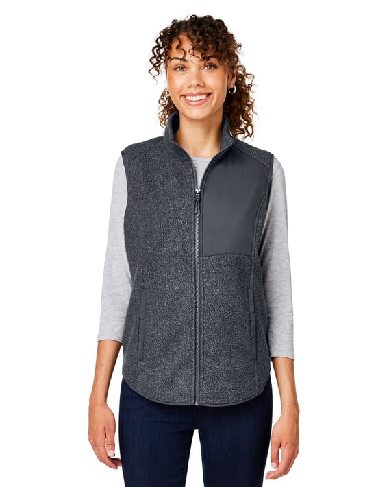 Front view of Ladies’ Aura Sweater Fleece Vest