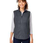 Front view of Ladies’ Aura Sweater Fleece Vest