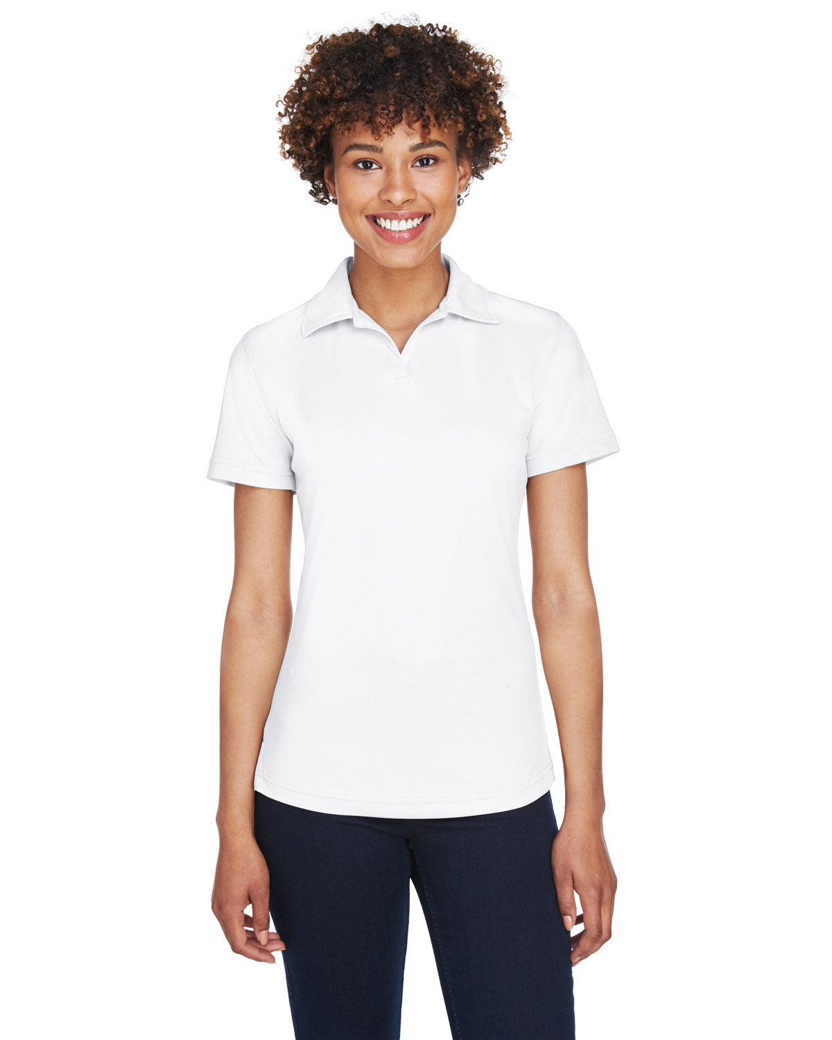 Front view of Ladies’ Cool & Dry Sport Performance Interlock Polo