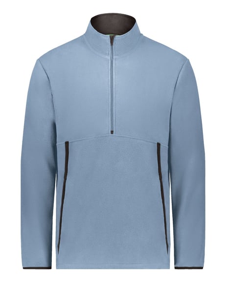 Front view of Eco Revive™ Polar Fleece Quarter-Zip Pullover