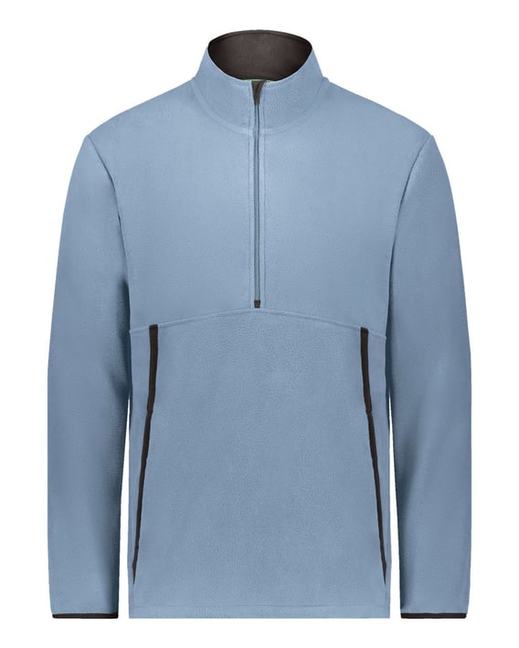 Front view of Eco Revive™ Polar Fleece Quarter-Zip Pullover