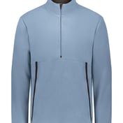 Front view of Eco Revive™ Polar Fleece Quarter-Zip Pullover