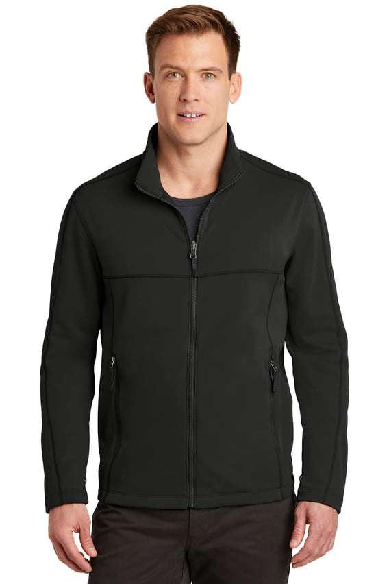 Front view of Collective Smooth Fleece Jacket