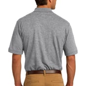 Back view of Core Blend Jersey Knit Pocket Polo