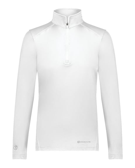 Front view of Women's CoolCore® Quarter-Zip Pullover