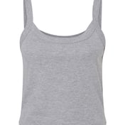 Front view of Women’s Micro Rib Spaghetti Strap Tank