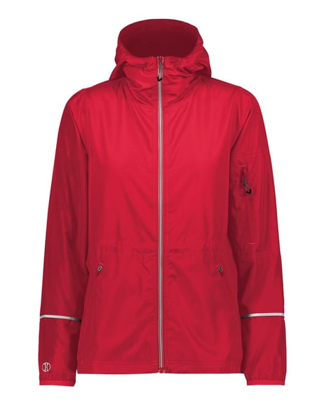 Front view of Women's Packable Hooded Jacket