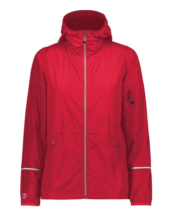 Front view of Women’s Packable Hooded Jacket